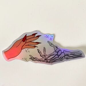 3/$20 Vinyl Holographic Sticker | Magic hands | Holographic | Halloween